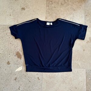 Chico's Navy Short Sleeve Tee